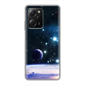 Чехол (ТПУ) с планетами на Xiaomi POCO X5 Pro (5G) (Космический вид)