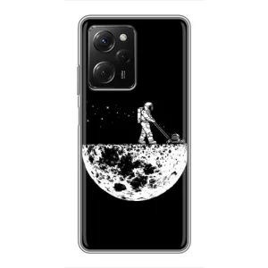 Силиконовый Чехол с принтом "Космонавты" на Xiaomi POCO X5 Pro (5G) (Космонавт)