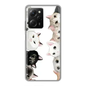 Силиконовый чехол с котиком для Xiaomi POCO X5 Pro (5G) (Коты)