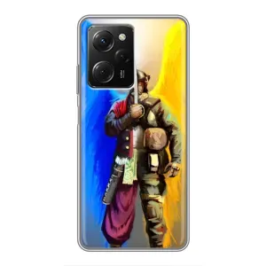 Чохол з картинкою (Патріотичний КОЗАК) на Xiaomi POCO X5 Pro (5G) (КОЗАК  з крилами)