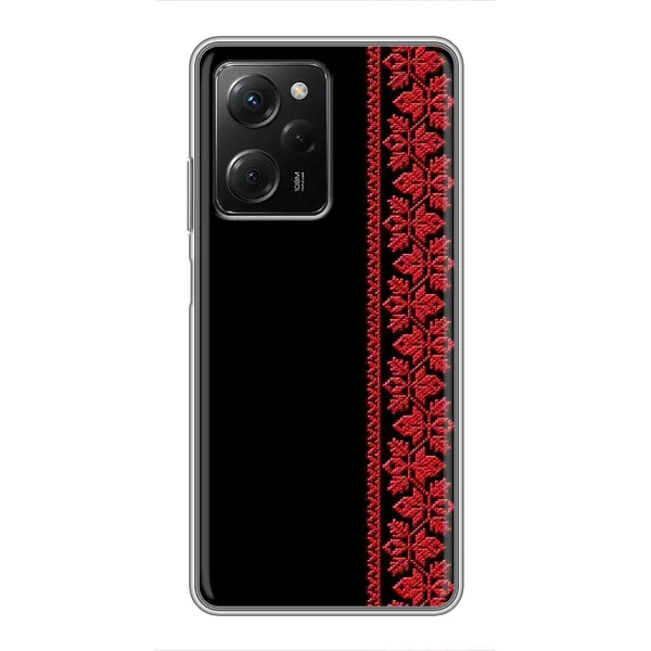 Чехол с рисунком «Красная Вышиванка» для Xiaomi POCO X5 Pro (5G) Чехол с рисунком «Красная Вышиванка» для Xiaomi POCO X5 Pro (5G)