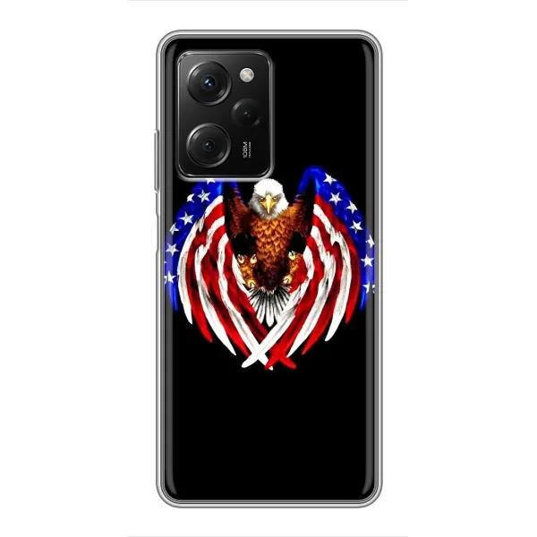 Чехол с рисунком «Крылья США» для Xiaomi POCO X5 Pro (5G)