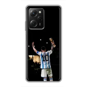 Чехлы Лео Месси Аргентина для Xiaomi POCO X5 Pro (5G) (Лео Чемпион)