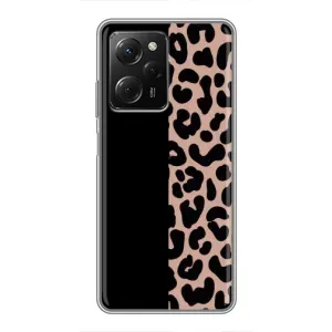 Чехол с леопардовым принтом на Xiaomi POCO X5 Pro (5G) (Леопардовый фон)