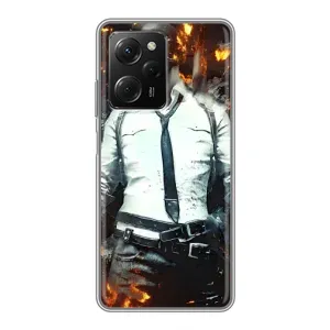 Силиконовый чехол с картинкой "Герой Pubg" на Xiaomi POCO X5 Pro (5G) (Man Пубг)