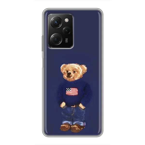 Чехол с рисунком «Мишка USA» для Xiaomi POCO X5 Pro (5G) Чехол с рисунком «Мишка USA» для Xiaomi POCO X5 Pro (5G)