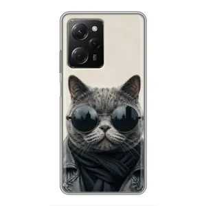 Чехол на тематику: Коты для Xiaomi POCO X5 Pro (5G) (Модный кот)