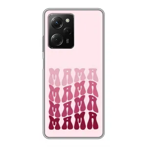 Чехлы на день мамы для Поко X5 про (5G) (Надпись мама)