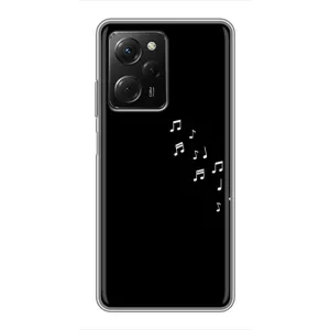 Чохол з картинками на чорному фоні для Xiaomi POCO X5 Pro (5G) (Ноти)