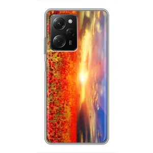 Чехлы с картинкой (Тюльпаны) на Поко X5 про (5G) (Поле тюльпанов)