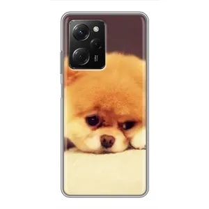 Чехол (ТПУ) Милые собачки для Xiaomi POCO X5 Pro (5G) (Померанский шпиц)