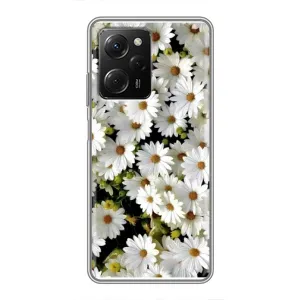 Чехол с ромашками на Xiaomi POCO X5 Pro (5G) (Рамка в ромашках)