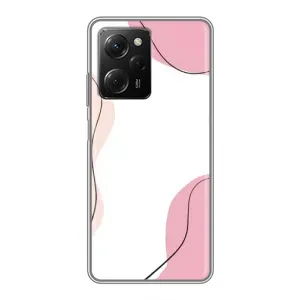 Чехол цветочный дизайн для Xiaomi POCO X5 Pro (5G) (Розовый фон)