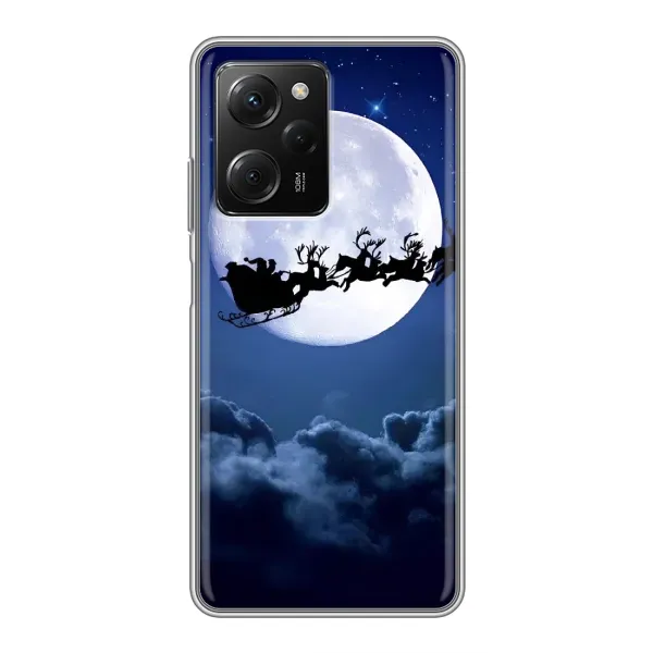Чехол с рисунком «Санта - луна» для Xiaomi POCO X5 Pro (5G)