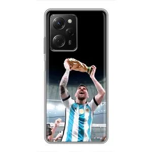 Чехлы Лео Месси Аргентина для Xiaomi POCO X5 Pro (5G) (Счастливый Месси)