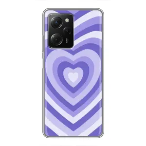 Чохли з тематикою "Маленькі Сердчеки" на Xiaomi POCO X5 Pro (5G) (Серце фіолет)