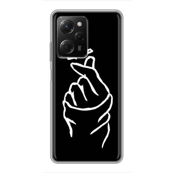 Чехол с рисунком «Сердце на черном» для Xiaomi POCO X5 Pro (5G) Чехол с рисунком «Сердце на черном» для Xiaomi POCO X5 Pro (5G)