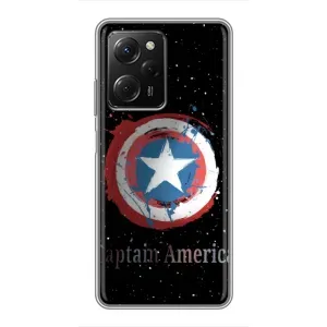 Чехол с Щитом Капитана Америки на Xiaomi POCO X5 Pro (5G) (Щит Капитана)