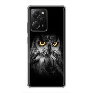 Чехлы с принтом СОВЫ для Xiaomi POCO X5 Pro (5G) (Сова на чёрном)