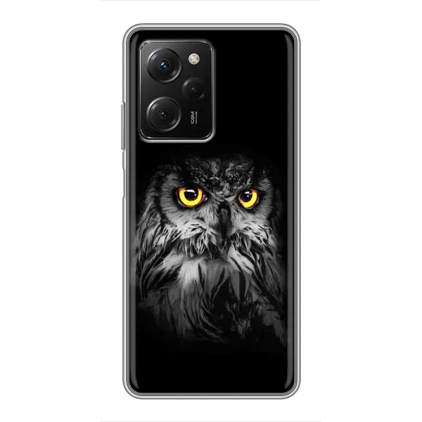 Чехол с рисунком «Сова на чёрном» для Xiaomi POCO X5 Pro (5G) Чехол с рисунком «Сова на чёрном» для Xiaomi POCO X5 Pro (5G)