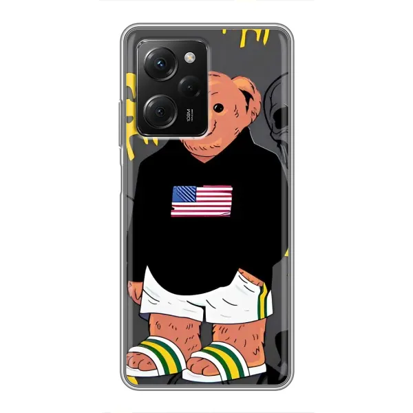 Чехол с рисунком «Teddy USA» для Xiaomi POCO X5 Pro (5G) Чехол с рисунком «Teddy USA» для Xiaomi POCO X5 Pro (5G)