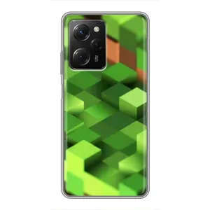 Чехлы для Xiaomi POCO X5 Pro (5G) (Персонажи Майн Крафт) (Текстура)