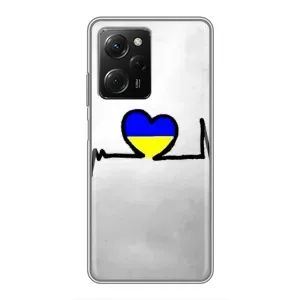 Силіконовий Чохол на Xiaomi POCO X5 Pro (5G) (Я-Україна) (Українська кардіограма)