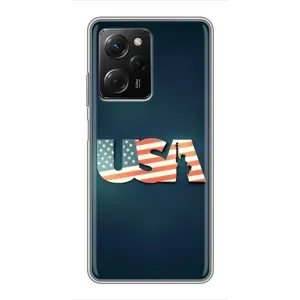 Чехол Флаг USA для Xiaomi POCO X5 Pro (5G) (USA)