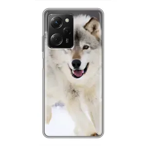 Чехол с Волком на Xiaomi POCO X5 Pro (5G) (Волк на снегу)
