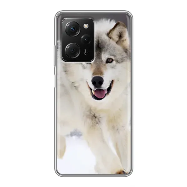 Чехол с рисунком «Волк на снегу» для Xiaomi POCO X5 Pro (5G)