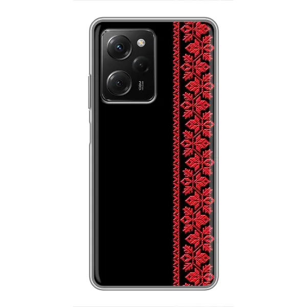 Чехол с рисунком «Вышиванка на черном» для Xiaomi POCO X5 Pro (5G) Чехол с рисунком «Вышиванка на черном» для Xiaomi POCO X5 Pro (5G)