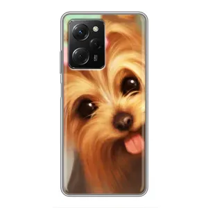 Чехол (ТПУ) Милые собачки для Xiaomi POCO X5 Pro (5G) (Йоршенский терьер)