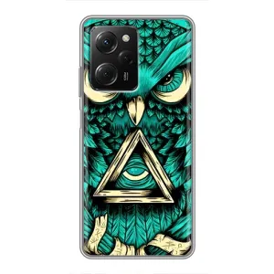 Чехлы с принтом СОВЫ для Xiaomi POCO X5 Pro (5G) (Зеленая сова)