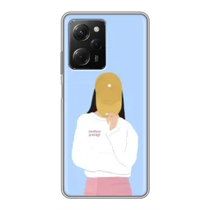 Силиконовый Чехол на Xiaomi POCO X5 Pro (5G) с картинкой Стильных Девушек (Желтая кепка)