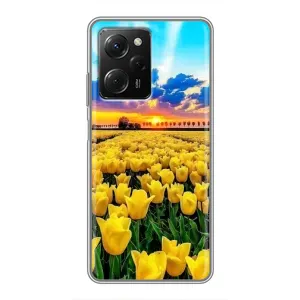 Чохли з картинкою (Тюльпани) на Поко X5 про (5G) (Жовті тюльпани)