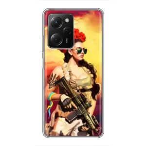 ЗСУ Чохли (TPU) для Xiaomi POCO X5 Pro (5G) (Жінка солдат)