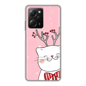 Чехол на тематику: Коты для Xiaomi POCO X5 Pro (5G) (Зимний кот)