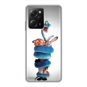 Силиконовый чехол с принтом Зоотрополіс для Xiaomi POCO X5 Pro (5G) (Змея Зоо)
