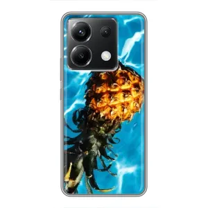 Чехол с изображением вкусной еды для Xiaomi POCO X6 5G (Ананас)