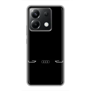 Силиконовый бампер с картинкой машины на Xiaomi POCO X6 5G (Силует Audi)