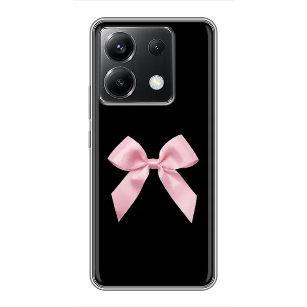 Чехол с рисунком «Бант на черном» для Xiaomi POCO X6 5G Чехол с рисунком «Бант на черном» для Xiaomi POCO X6 5G