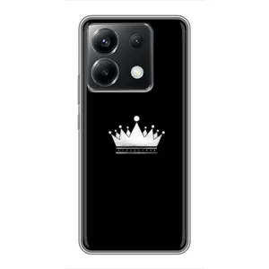 Чохол (Корона на чорному фоні) для Поко Х6 (5G) (Біла корона)