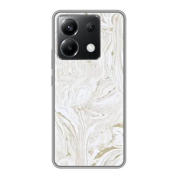 Чехол с рисунком «белый мрамор» для Xiaomi POCO X6 5G Чехол с рисунком «белый мрамор» для Xiaomi POCO X6 5G