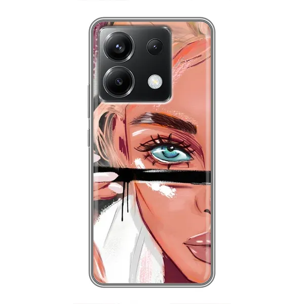 Чехол с рисунком «Девушка и ресницы» для Xiaomi POCO X6 5G Чехол с рисунком «Девушка и ресницы» для Xiaomi POCO X6 5G