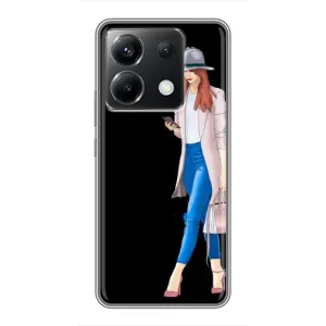 Чохол з картинкою Модні Дівчата Xiaomi POCO X6 5G (Дівчина з телефоном)