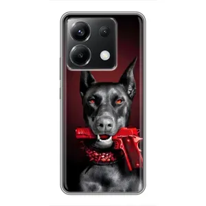 Чохол ДОБЕРМАН для Xiaomi POCO X6 5G (Доберман злий)