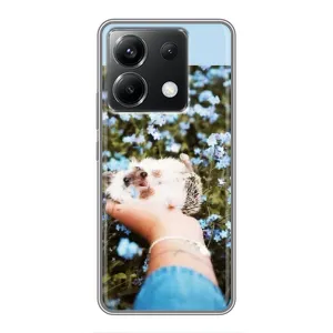 Чохли з зображенням різних тварин на Xiaomi POCO X6 5G (Їжачок в руці)