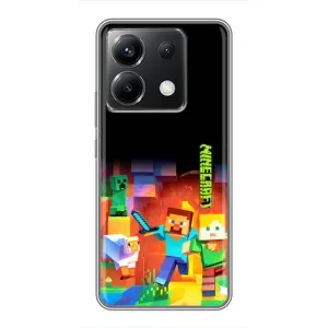 Чохли для Xiaomi POCO X6 5G (Персонажі МайнКрафт) (Герой Майнкрафт)