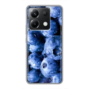Чехол с изображением вкусной еды для Xiaomi POCO X6 5G (Голубика)