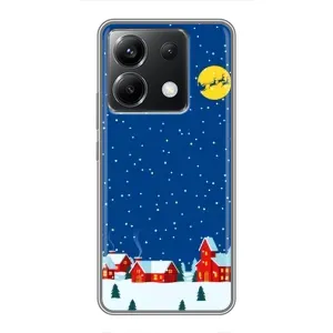Силіконовий бампер на різдво для Xiaomi POCO X6 5G (Місто в снігу)